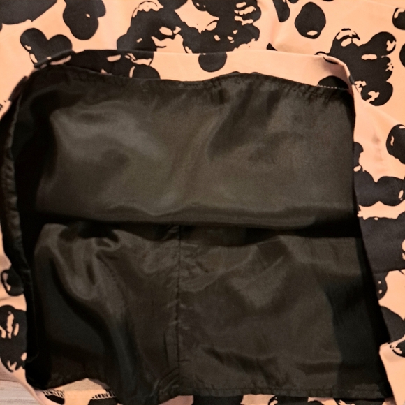 The Limited Pale Pink with Black Bubbles Strapless Dress - Picture 7 of 8